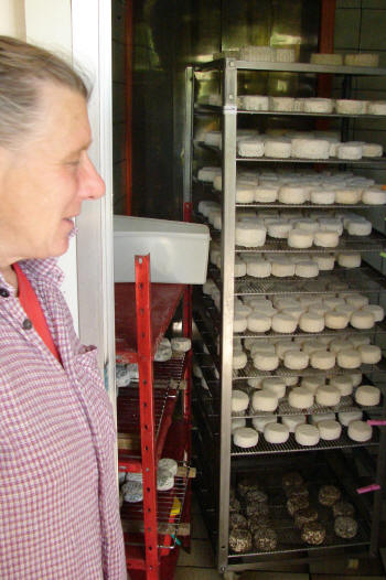 The Fromagerie where we purchased local goat, sheep, and cow cheeses right from the aging rooms.