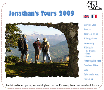 Jonathan's website will provide further information on arranging small group hiking excursions into the Pyrenees.