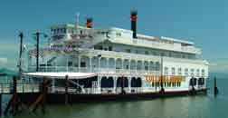 The Columbia Queen carries up to 150 passengers and 60 all-American crew.